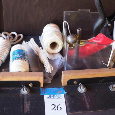 Lot 26 twine cords socket sets 