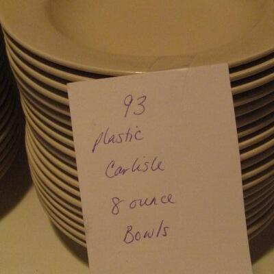 93 Plastic Carlisle Bowls- 8 Ounce