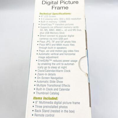 GIINII 8â€ MULTIMEDIA DIGITAL PICTURE FRAME