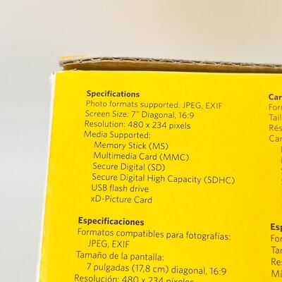 KODAK 7â€ EASYSHARE P720 DIGITAL PICTURE FRAME