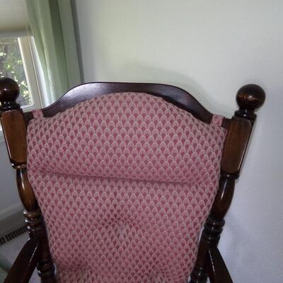 LOT 4  ARMED CHAIR WITH OTTOMAN