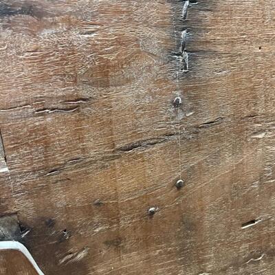 Item 3. Large Antique  18-19th Century Brazilian Voyage/Sea/Officers Trunk, footed, large dovetail, iron hinges, iron lock and key,...