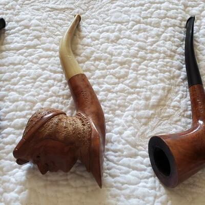 4 Smoking Pipes   Bruyere, New Era, Ello-Bole, unmarked 