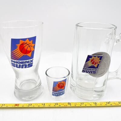 PHOENIX SUNS BEER MUGS AND SHOT GLASS