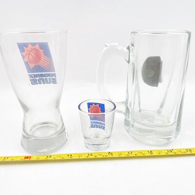 PHOENIX SUNS BEER MUGS AND SHOT GLASS