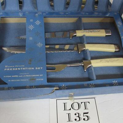 Vintage De Luxe Presentation American Star Carving Knife Set