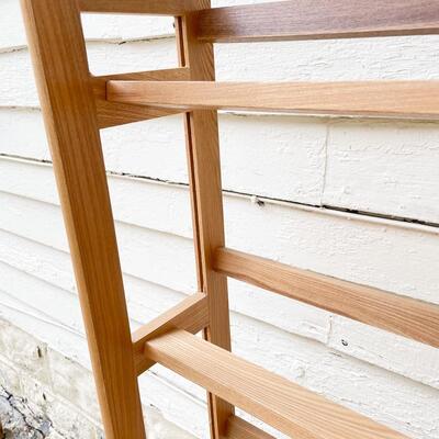 WOODEN MEDIA STORAGE SHELF