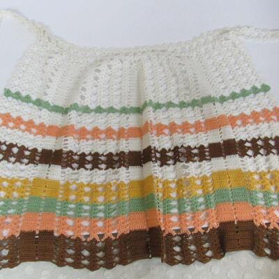 Lot of Vintage Doileys, Towel, Apron, Pot Holders