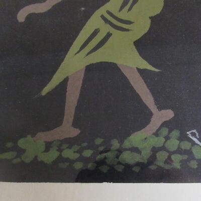 Afrian Art On Cloth, Artist Signed