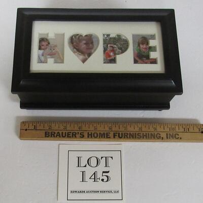 Larger Size Jewelry Box With Frame Top For Photos