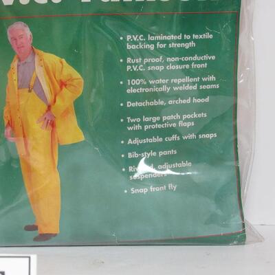 3 Piece Laminated PVC Rainsuit In Package