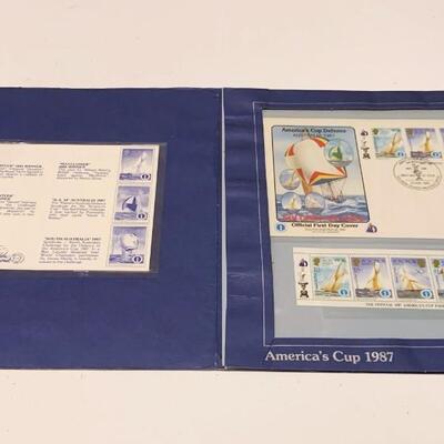 American Cup Defense FDC Stamp Book Set 1987