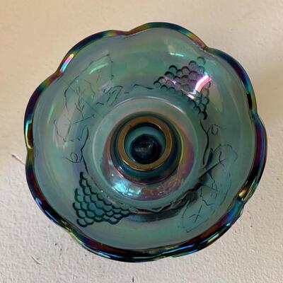 Carnival Glass Candle Holder