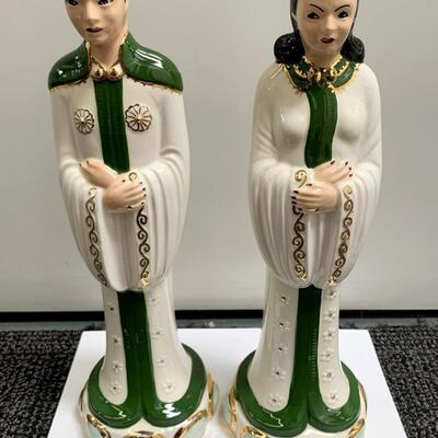 Tall Oriental Figurines