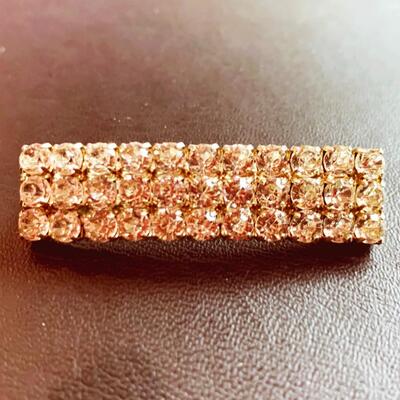 Two Vintage Rhinestone Brooches