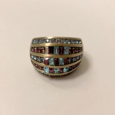 Heidi Daus Crystal Rhinestone Ring Size 7