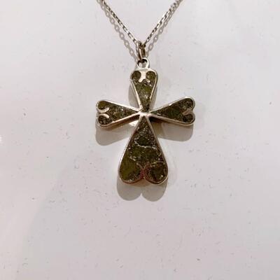 Turquoise Cross Necklace