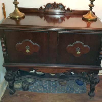 Buffet or bar antique 36 in tall by 18 in Deep by 39 in wide