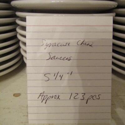 123 (Approx) Syracuse China Saucers- 5 1/4