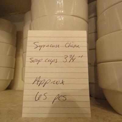 65 (Approx) Syracuse China Soup Cups- 3 3/4