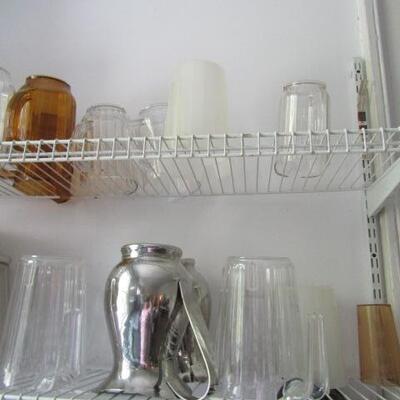 Two Wire Shelves and Contents