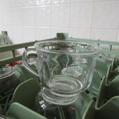 123 (Approx) Arcoroc Clear Glass Coffee Cups with Handles