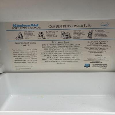 Lot 14:  KitchenAid Refrigerator