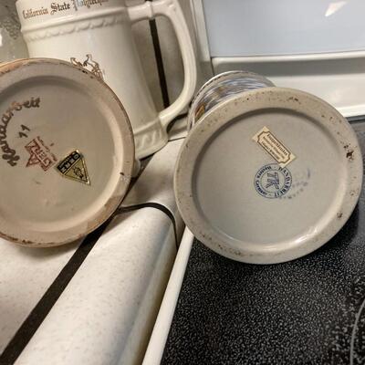 Lot 86: Beer steins and glassware