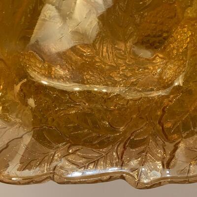 Vintage Carnival Glass Candy Bowl