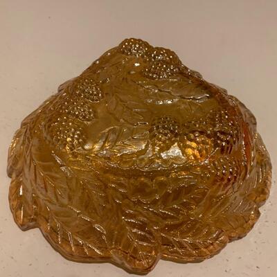 Vintage Carnival Glass Candy Bowl