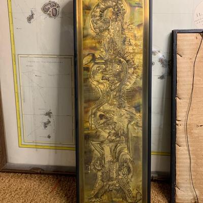 Lot 55:  Wall art #1