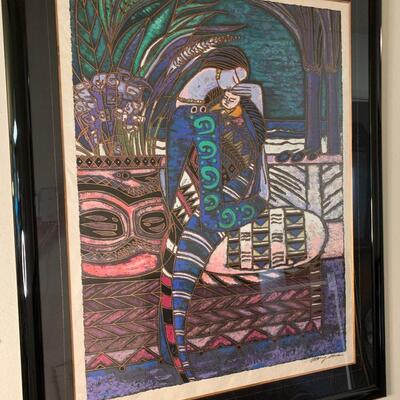 Lot 50:  Wong Shue Serigraph