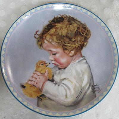2nd Issue, 1988, #2157A, Little Fledglings, From the Precious Little Ones Plate Series