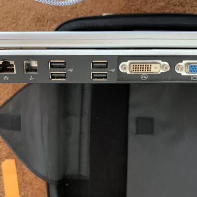 Lot 113: Dell laptop and Yamaha speakers