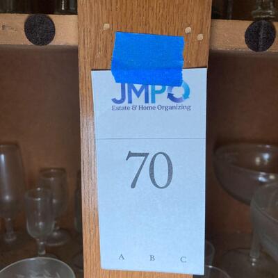 Lot 70:  Vintage and modern glassware