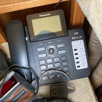 Lot 63:  Panasonic cordless phone system and more