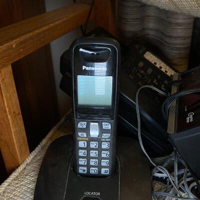 Lot 63:  Panasonic cordless phone system and more