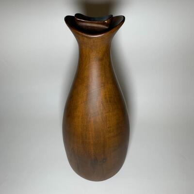 Lot 65:  Wood decanter