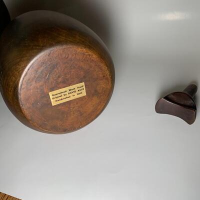 Lot 65:  Wood decanter