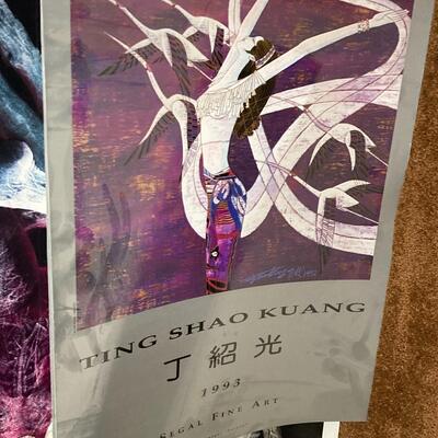 Lot 51:  Paintings and posters