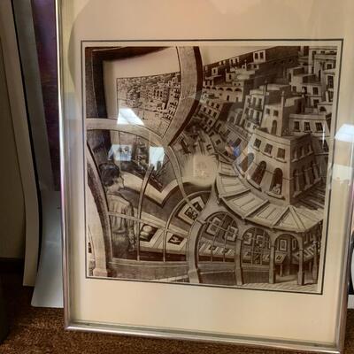 Lot 51:  Paintings and posters