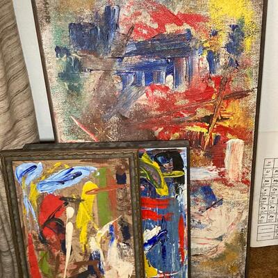 Lot 51:  Paintings and posters