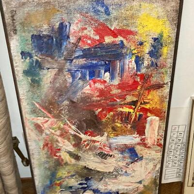 Lot 51:  Paintings and posters