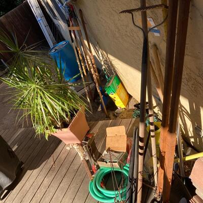 Lot 120:  Gardening and gray water barrel
