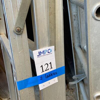 Lot 121:  2 Ladders