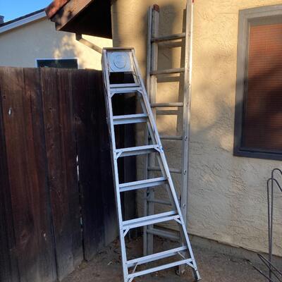 Lot 121:  2 Ladders