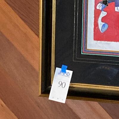 Lot 90: Jiang Tie-Feng Serigraph #2