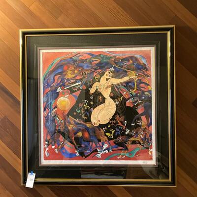Lot 90: Jiang Tie-Feng Serigraph #2