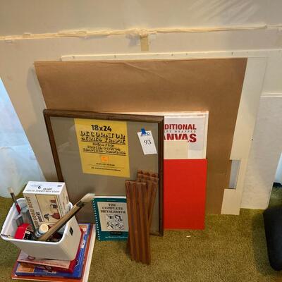 Lot 93:  Art and Crafts Supplies