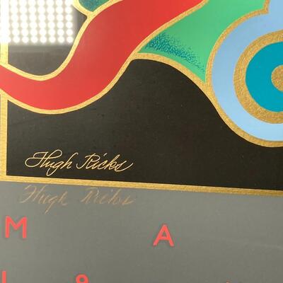 Lot 41:  Dan Poole numbered poster
